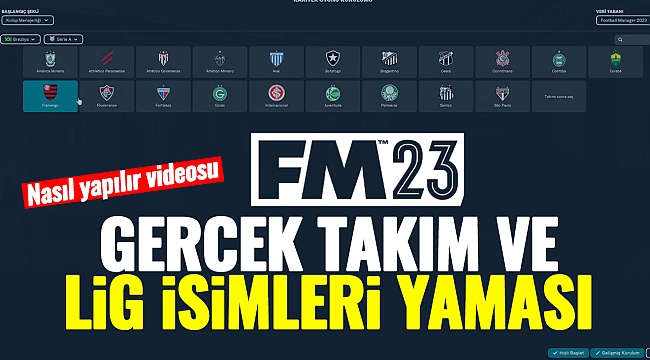 Football Manager 2023 (FM 23) takım ve lig isimlerini düzeltme yaması